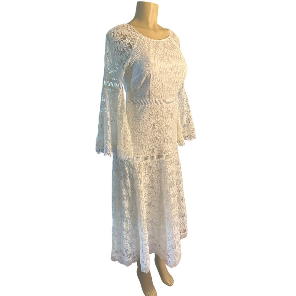 Women S 4 Eshakti Wayward Fancies White Lace Wedding Bridal Gown Dress